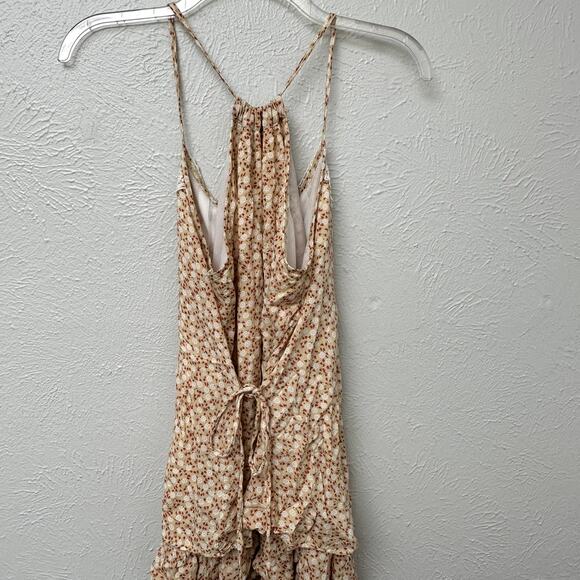 Mystree Yellow Floral Shabby Chic Sleeveless Top - Picture 6 of 7